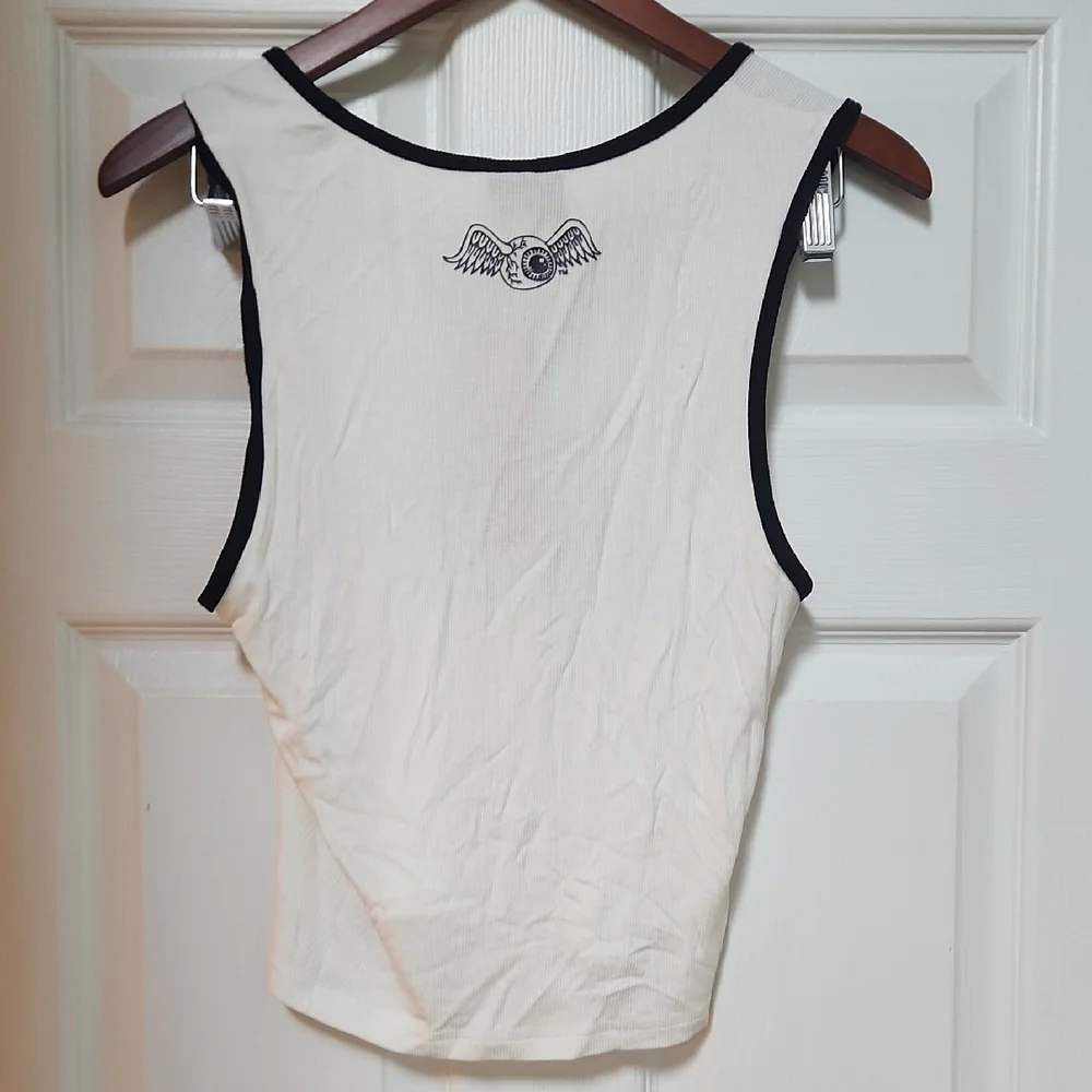 Von Dutch White Tank with Black Trim - Picture 6 of 9